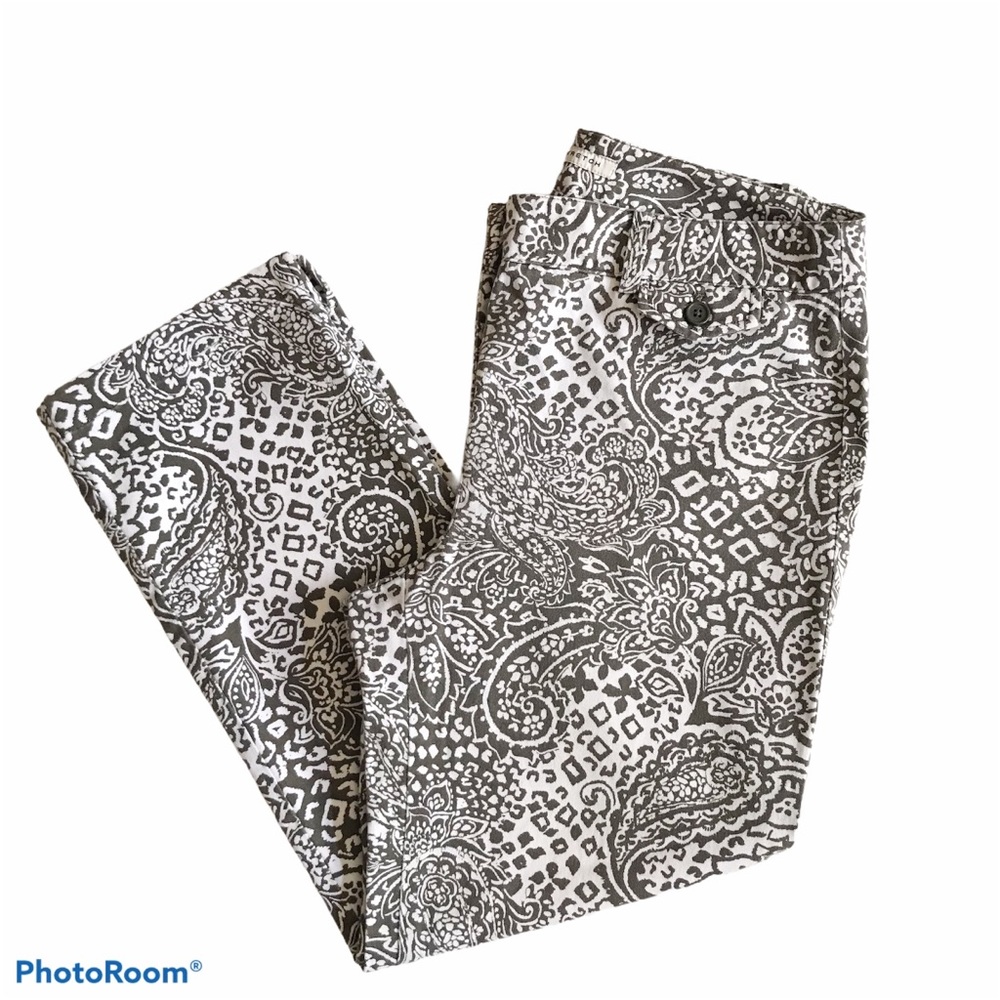 Jones New York Sport Stretch Paisley Crop Pants